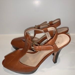 Talbots Brown Leather Heels